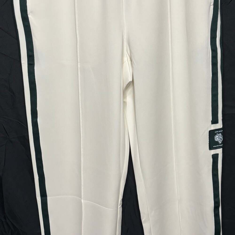 Darc Sport Wolves Forest Green Stripe Off-White Track Pants